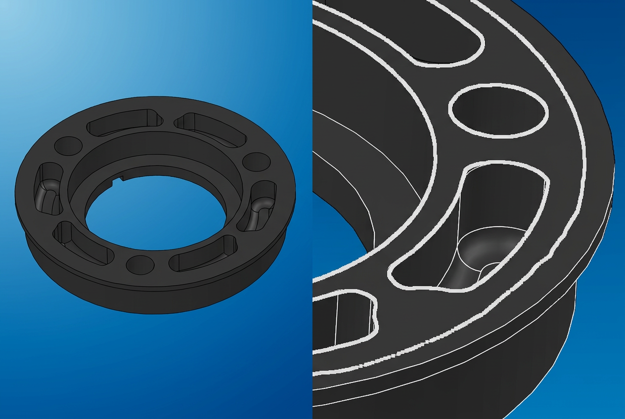 SolidWorks nominal parametric CAD model